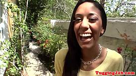 POV Teen 18+ Jerks Dick to Explosive Cumshot