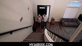 hyjabxxx - hijab hottie chloe amour fucks landlord for rent payment