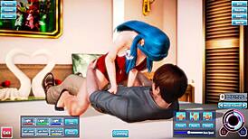 Blue Haired Beauty Fucked Silly