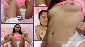 Littleemma's Latina Teen Masturbation With Shaved Pussy