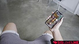 Stepbrother peeps on stepsister undressing 😏