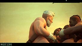 Two Big Men Fuck Hot Girl In Every Hole Outdoors