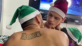 christmas orgy with big black cocks through gloryhole