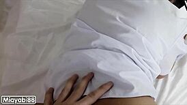 Is this student ready for the monster cock in her tight pussy?