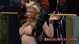 Big-breasted blond Cristi Ann in bondage and hardcore domination