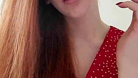 Redhead Alice Enjoys Smoking In Peaceful Setting