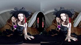 realitylovers vr - bitchy halloween witches bent over 3 some cowgirl sex group blowjob doggystyle blonde riding tattoo