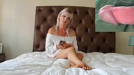 Cowgirl Rates My Big Cock While Riding!