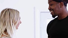 Blonde Chloe Temple Transforms Workout into BBC Session