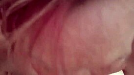 cumshot lands in Isabella's mouth during intense blowjob