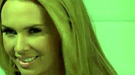 Sexy big boobs babe reveals shaved pussy