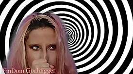 Superior blonde goddess dominates with big tits jerk off instructions