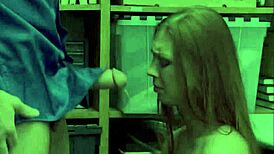 Redhead shoplifter Ornella Morgan fucked by guard