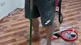 Wife Pays Painter With Intimate Favors In Homemade Scene