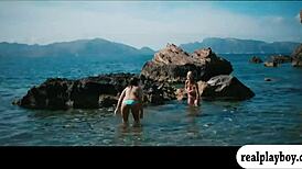 glamour babes lickin each others twats with fingering and masturbation