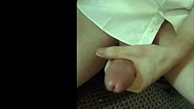 I love wanking in my white shirt, feeling so good