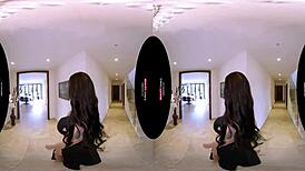 i'm watching this german milf with huge boob in vr pov