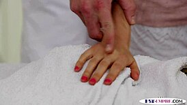 Bisexual Stud Drills Hairy Babe in Wild MMF Action