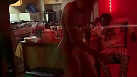 Petite latina shakes her big ass and tits