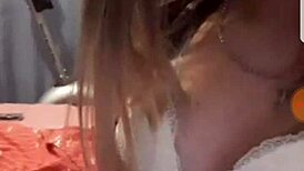 Intense teasing session on Periscope showing off those tits