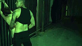 big tit teen rides dildo in anal bondage orgasm