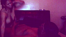 Nasty couple with black nipples and pretty tall asian vibes