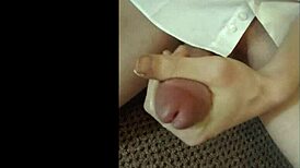 I love wanking in my white shirt, feeling so good