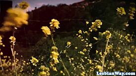 Big tits beauty licks petite 18+ pussy in lesbian oral storyline full movie