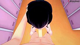 Meru the succubus enjoys individual sex