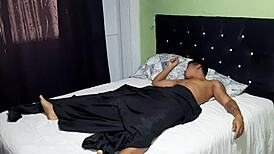 mi madrastra gives me early morning deepthroat like a pro