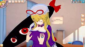 【エロゲーコイカツ！】東方 八雲紫におっぱい揉みまくりh！3dcg巨乳アニメ動画 東方プロジェクト 【ヘンタイゲーム とうほう やくもゆかり】