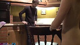 Blonde tempts sitter with cupcakes and enjoys treat