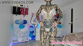 Melody Radford BOLDLY TRIES ON BLACK SKIRT AND SKIMPY MICRO BIKINI HAUL