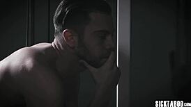 Crazy petite babe takes two big cocks!