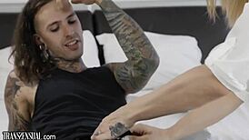 Transsensual Casey Gets Drilled By Lover's Cock!