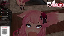 Make me your pretty catgirl for deepthroat and domination in hentai