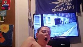 Slutty whore from canada, play with your tight cunt now!