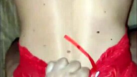 Boldly Fucking Friend In Lace Panties With Pussy Caressing Hole In Femdom Doggystyle Anal