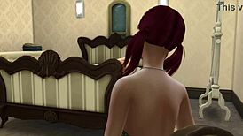 Stepdaughter Sneaks into Stepfather's Room for Late-Night Fun