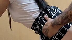 I Fuck My Teacher's Saggy Tits And Tight Pussy To Boost My Score