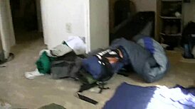 Redhead slut passionately gives blowjob to amateur guy, feeling intense pleasure.