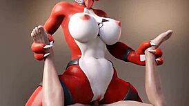 guilmon dominates human in wild 3d furry encounter