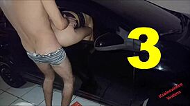 Wife Bent Over For Outdoor Gangbang Facial