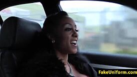 British Ebony Milf Banged By Uniformed Cop