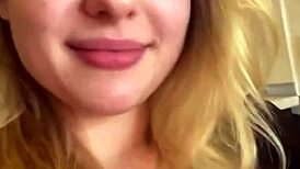 Young bbw girl sits on face, masturbates pussy on webcam