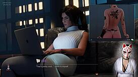 Hey Lara, why are you touching yourself like that?