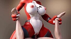 guilmon dominates human in wild 3d furry encounter