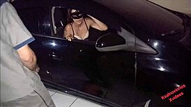 Wife Bent Over For Outdoor Gangbang Facial