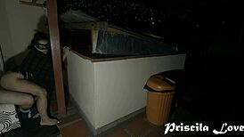 Hot Lovers Fucking Outdoors At Night