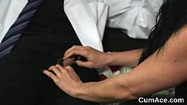 Naughty Looker Gulps Cumshot!